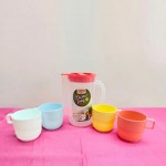 800ml Food Grade Picnic Jug &amp; 4 Piece Cup Set